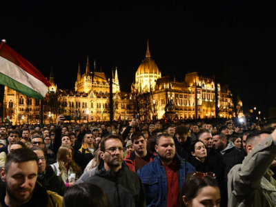 В Будапеште прошла акция протеста против Орбана